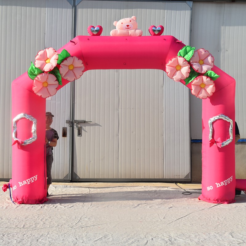 台州粉色婚礼拱门