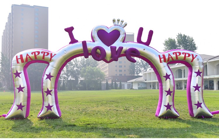 台州紫色浪漫婚庆拱门